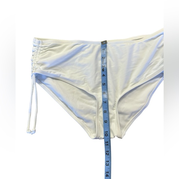 CATALINA women’s white side tie swim bottoms style #19ct305 size M NWT - Picture 5 of 9